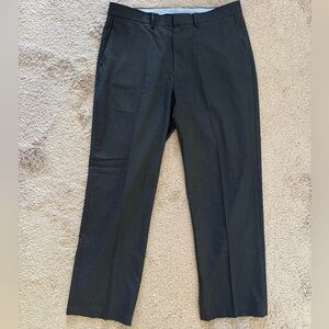 J H Haggar men pants dark gray size 36x30 polyester 67%